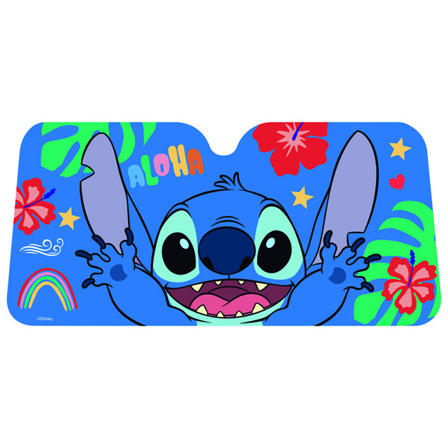 CORTINA DISNEY PARABRISA METALIZADA STITCH 130*60CM