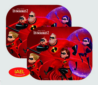 JGO. CORTINA DISNEY LATERAL PLEGABLE LOS INCREIBLES, 44CM*38CM