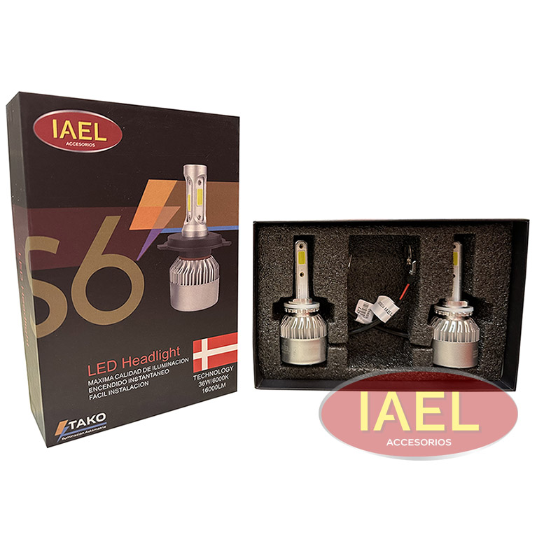 JGO. LAMPARA CREE LED S6 H16 5202