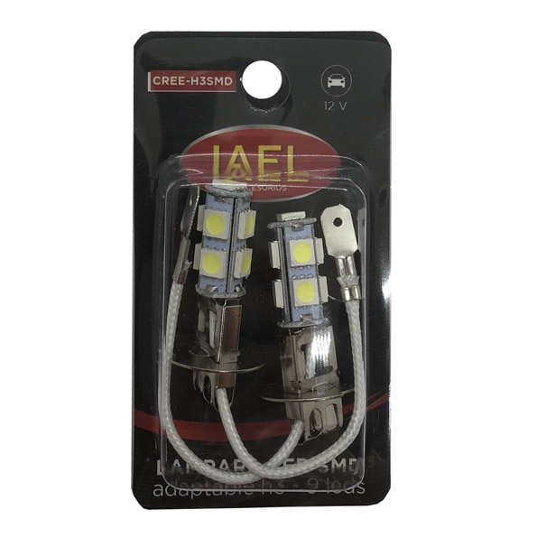 JGO. LAMPARA H3 9 LED SMD - 2
