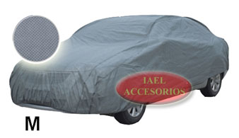 CUBRE AUTO M BICAPA MICROPERFORADO GRIS