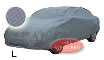 CUBRE AUTO L BICAPA MICROPERFORADO GRIS