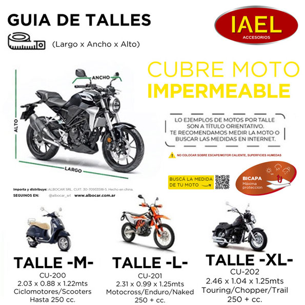 CUBRE MOTO XL GRIS BICAPA MICROPERFORADO - 2