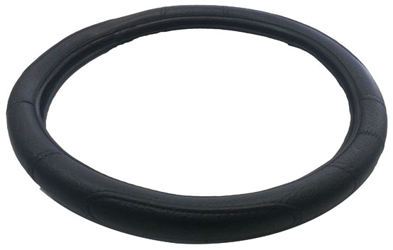 CUBRE VOLANTE FORRADO EN CUERINA 36CM, CON COSTURA