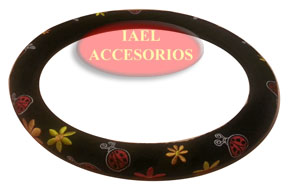 CUBRE VOLANTE C/FLORES PANA BORDADA 38CM, LADY COVER