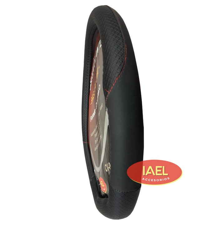 CUBRE VOLANTE 38CM BASE PLANA, NEGRO COMBINADO - 2