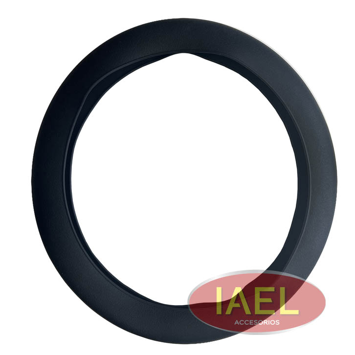 CUBRE VOLANTE SILICONADO NEGRO, UNIVERSAL