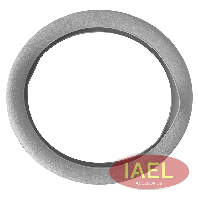 CUBRE VOLANTE SILICONADO GRIS, UNIVERSAL