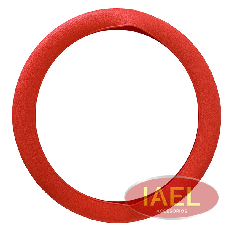 CUBRE VOLANTE SILICONADO ROJO, UNIVERSAL