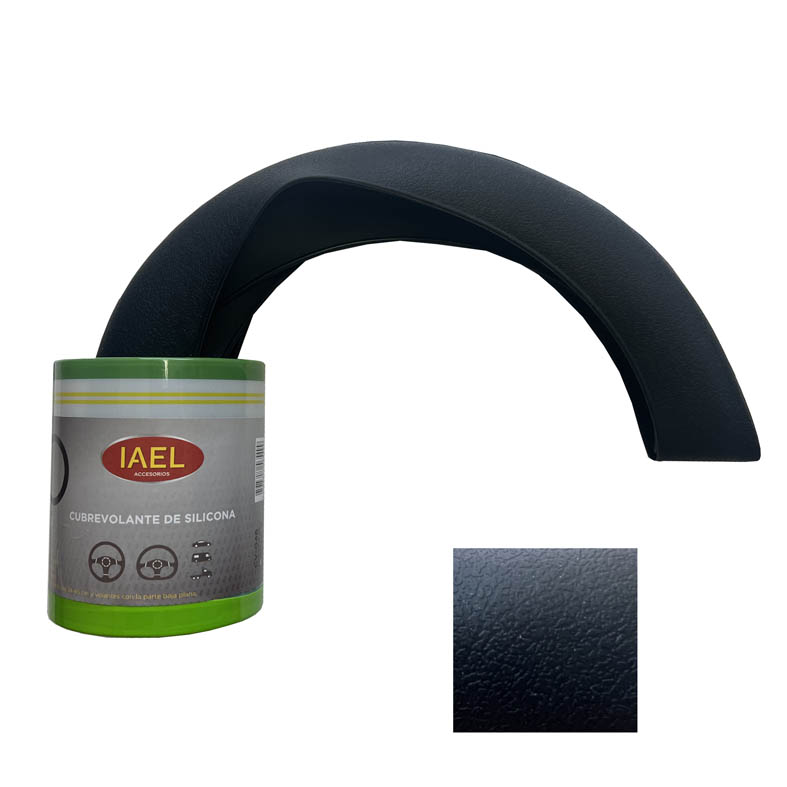 CUBRE VOLANTE SILICONADO NEGRO, UNIVERSAL - 2