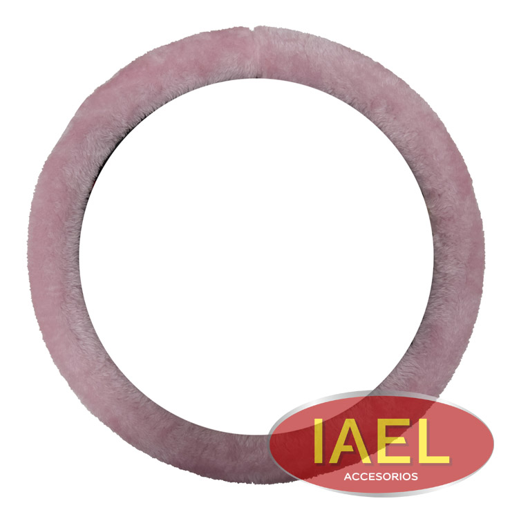CUBRE VOLANTE ROSA TEDDY 38CM AFELPADO