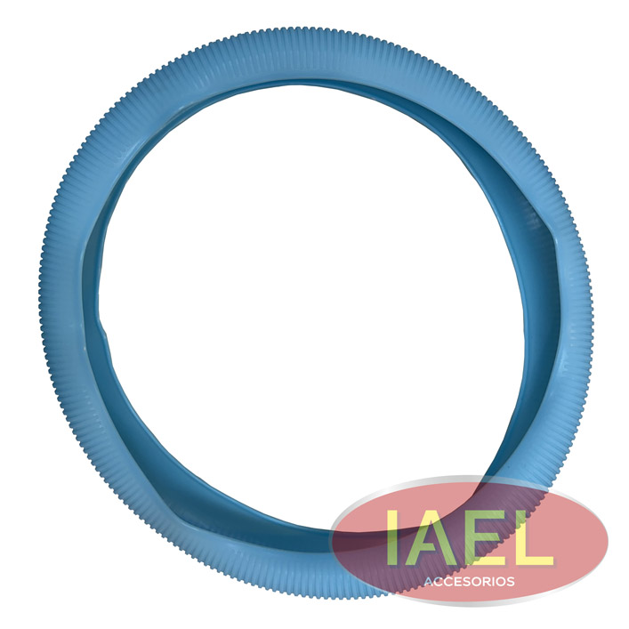 CUBRE VOLANTE SILICONADO AZUL RAYADO FLUOR, UNIVERSAL