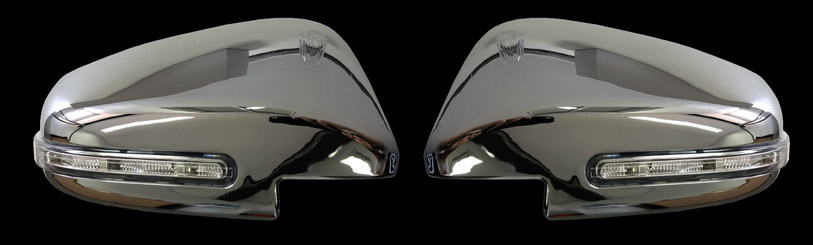CACHAS DE ESPEJOS COMPLETOS CROMADOS C/LED X2 TOYOTA HILUX 2016->