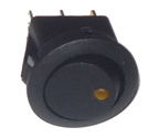 LLAVE UN PUNTO REDONDA CON LED AMBAR TESTIGO