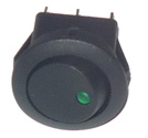 LLAVE UN PUNTO REDONDA CON LED VERDE TESTIGO