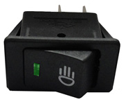LLAVE RECTANGULAR 1 PUNTO, P/FAROS AUXILIARES C/LOGO Y LED TESTIGO AMB
