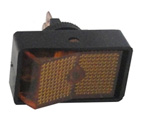 LLAVE UN PUNTO RECTANGULAR GRANDE C/LUZ AMBAR