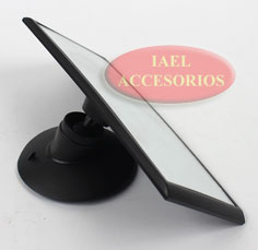 ESPEJO INTERIOR RECTANGULAR CURVO CON CHUPETE