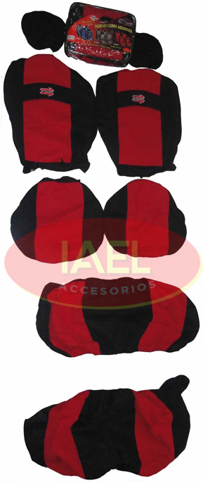 JGO. FUNDA COMPL DEPORTIVA, TELA COMB, IA-TUNING ROJO - 2