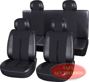 JGO. FUNDA S/CUERO, GRUESA, COMPLETA, OPTIMUM, NEGRA