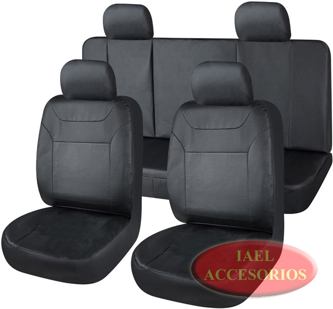 JGO. FUNDA 100% S/CUERO, GRUESA, COMPLETA, TIPO ORIGINAL, NEGRA