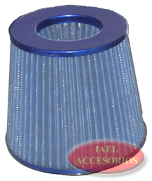 FILTRO DE AIRE DEPORT. BICONICO AZUL 76MM