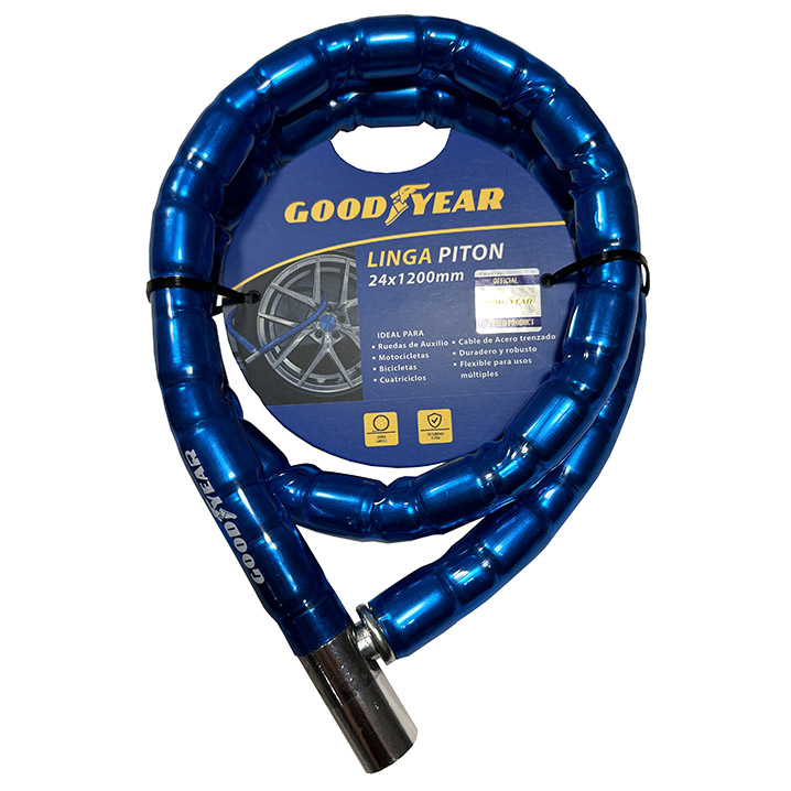 LINGA PITON REFORZADA GOODYEAR, CON CERRADURA SEGURIDAD, 24X1200MM