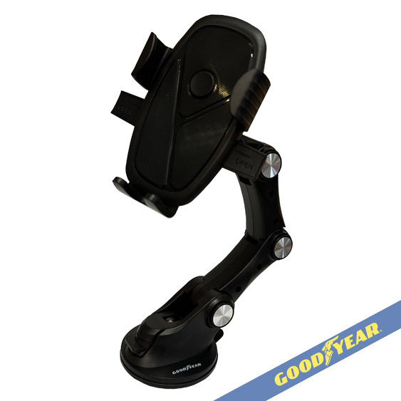 PORTA TELEFONO CELULAR/GPS ARTICULADO GOODYEAR SUCCION