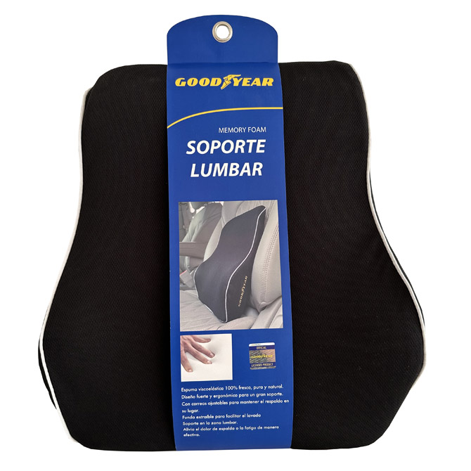 SOPORTE LUMBAR GOODYEAR, CON MEMORY FOAM, ESPUMA VISCOELASTICA, CON CO - 2