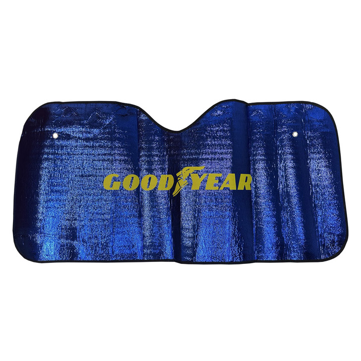 CORTINA DELANTERA GOODYEAR METALIZADA AZUL PLEGABLE 130CM. X 60CM. - 2