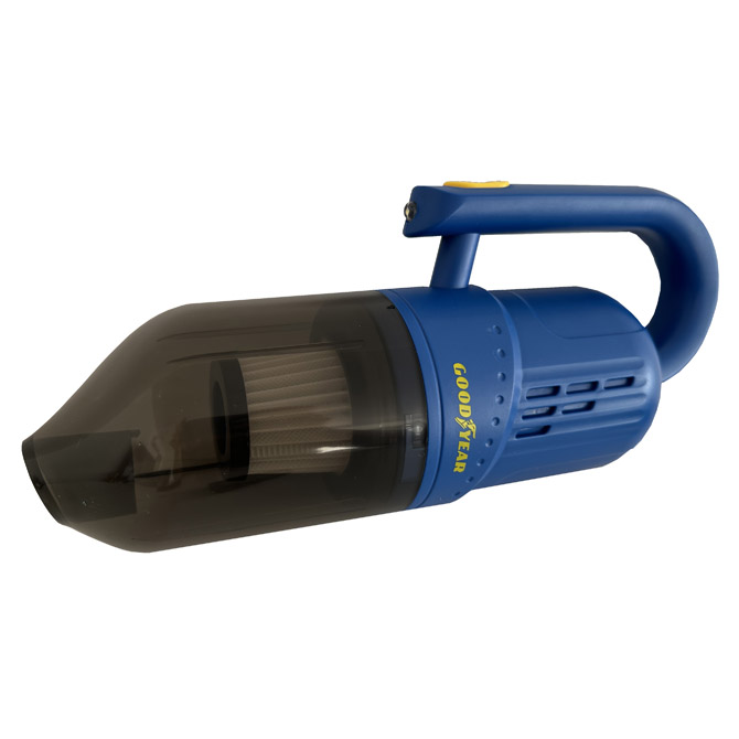 ASPIRADORA GOODYEAR PARA AUTO, CON LUZ, 12V. 60W