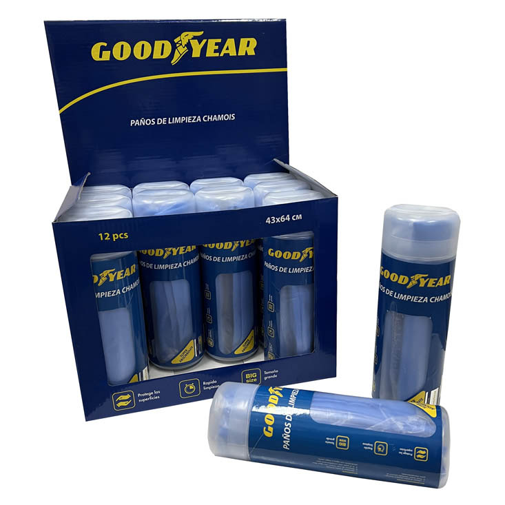 PAÑO DE LIMPIEZA GOODYEAR SINTETICO CHAMOIS GRANDE 64X43X0.2MM