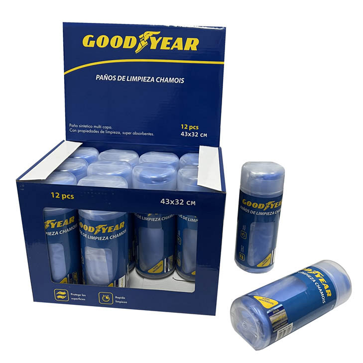 PAÑO DE LIMPIEZA GOODYEAR SINTETICO CHAMOIS 43X32X0.2MM