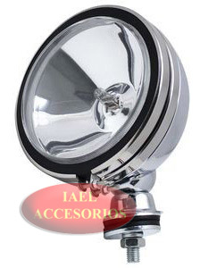 FARO IODO RED. 5` METALICO CROM. CRISTAL