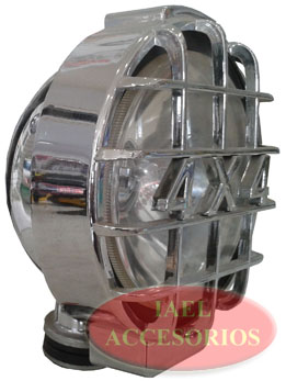 FARO RED. 6` CARC. METALICA C/REJA CRISTAL