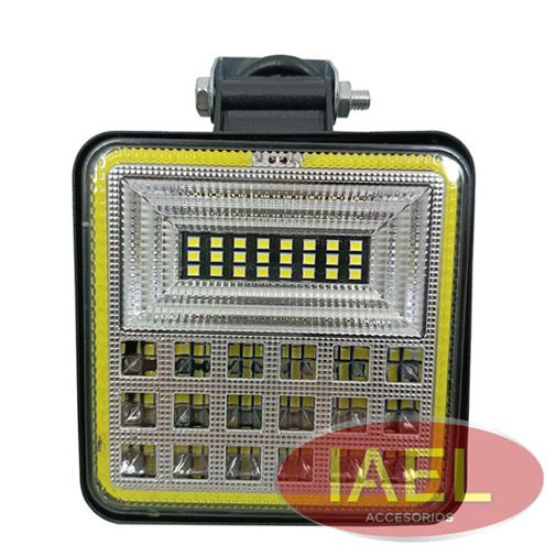 FARO LED CUADRADO 126W 42 MULTILEDS + OJO DE ANGEL 11X11CM BLANCO - 2