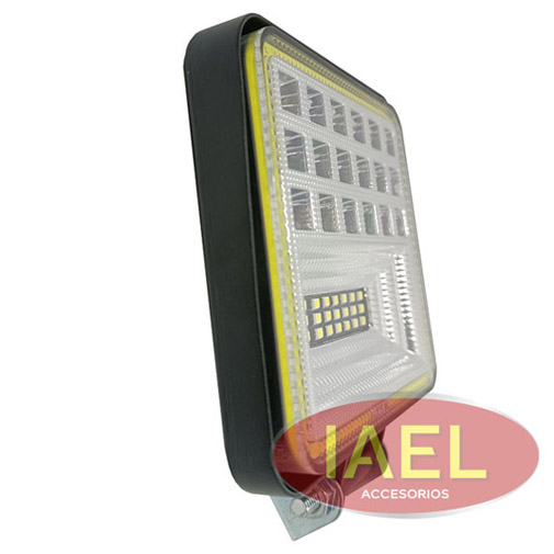 FARO LED CUADRADO 126W 42 MULTILEDS + OJO DE ANGEL 11X11CM BLANCO - 3