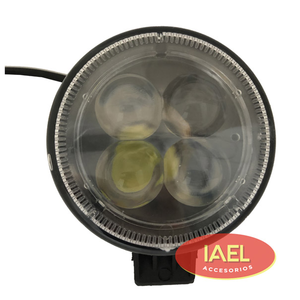 FARO LED REDONDO 12W 4 LEDS BLANCO, 8,3CM DIAMETRO