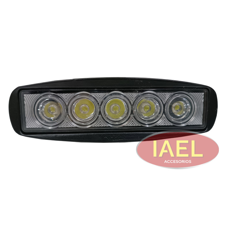 FARO LED RECTANGULAR 15W 5 LEDS 14 X 4,5CM, BLANCO, EXTRA PESADO, HEAV