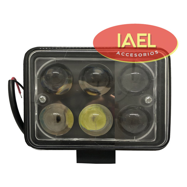 FARO LED RECTANGULAR 18W 6 LEDS 11,2 X 7,8 CM