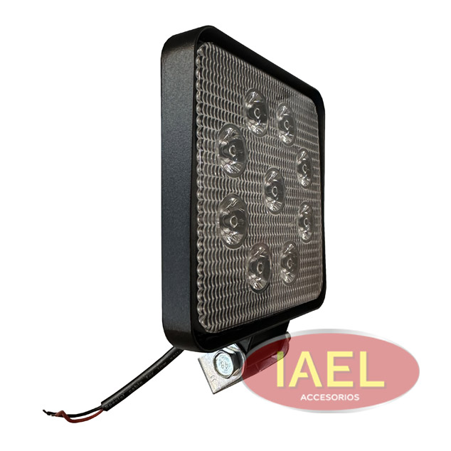 FARO LED CUADRADO 27W 9 LEDS 11 X 11CM BLANCO - 2