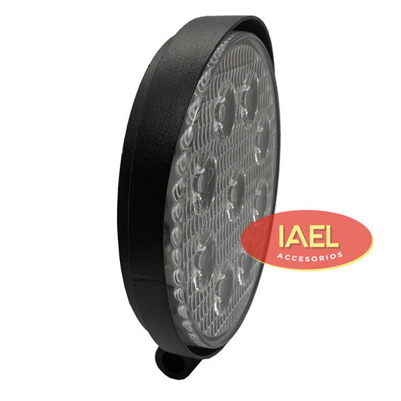 FARO LED REDONDO 27W 9 LEDS AMBAR, 11CM DIAMETRO - 2