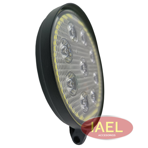 FARO LED REDONDO 27W 9 LEDS + OJO DE ANGEL BLANCO, 11CM DIAMETRO - 2