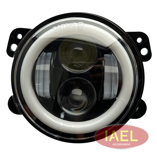 JGO. X2 DE FAROS AUXILIARES LED TIPO ORIGINAL 2 INTENSIDADES + DRL GIRO Y POSICION, 4 PULGADAS 40W - 3