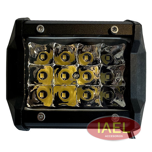 FARO LED RECTANGULAR TIPO BARRA, 36W, 12LEDS, 10 X 6CM, CON ALEM