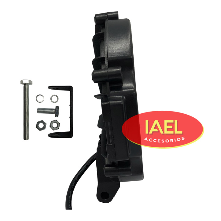 FARO LED REDONDO 51W 17 LEDS, 17,5CM DIAMETRO, FRENTE NEGRO - 3