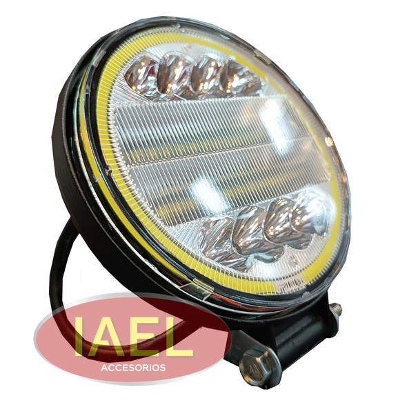 FARO LED REDONDO 90W 30 MULTILEDS + OJO DE ANGEL, DIAMETRO 11CM BLANCO - 2