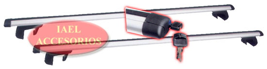 PORTAEQUIP UNIV LUJO RURAL, CON LLAVE, CANO ALUM OVAL GRIS