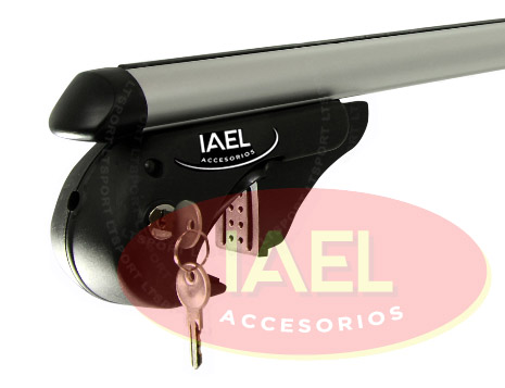 PORTAEQUIPAJE UNIVERSAL P/RURAL 130CM GRIS C/LLAVE ECONOMICO - 2