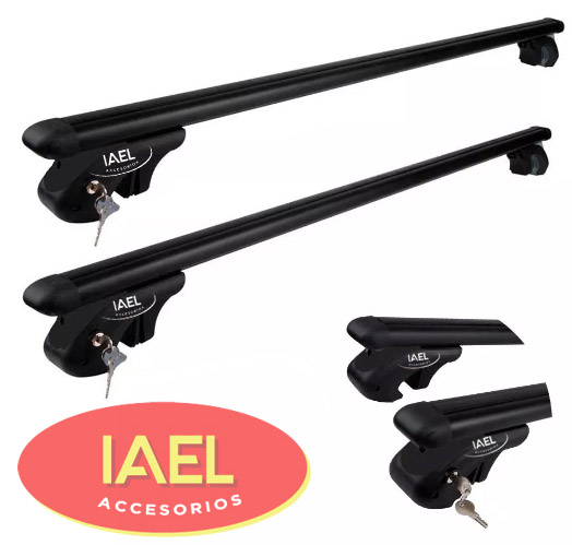 PORTAEQUIPAJE UNIVERSAL P/RURAL 130CM NEGRO C/LLAVE ECONOMICO